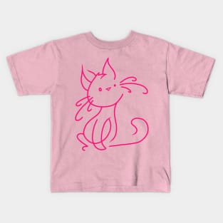 essentially cat 1 pink Kids T-Shirt